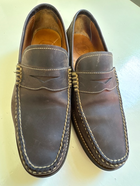 Peter Millar Men\'s Handsewn Leather Penny Loafer